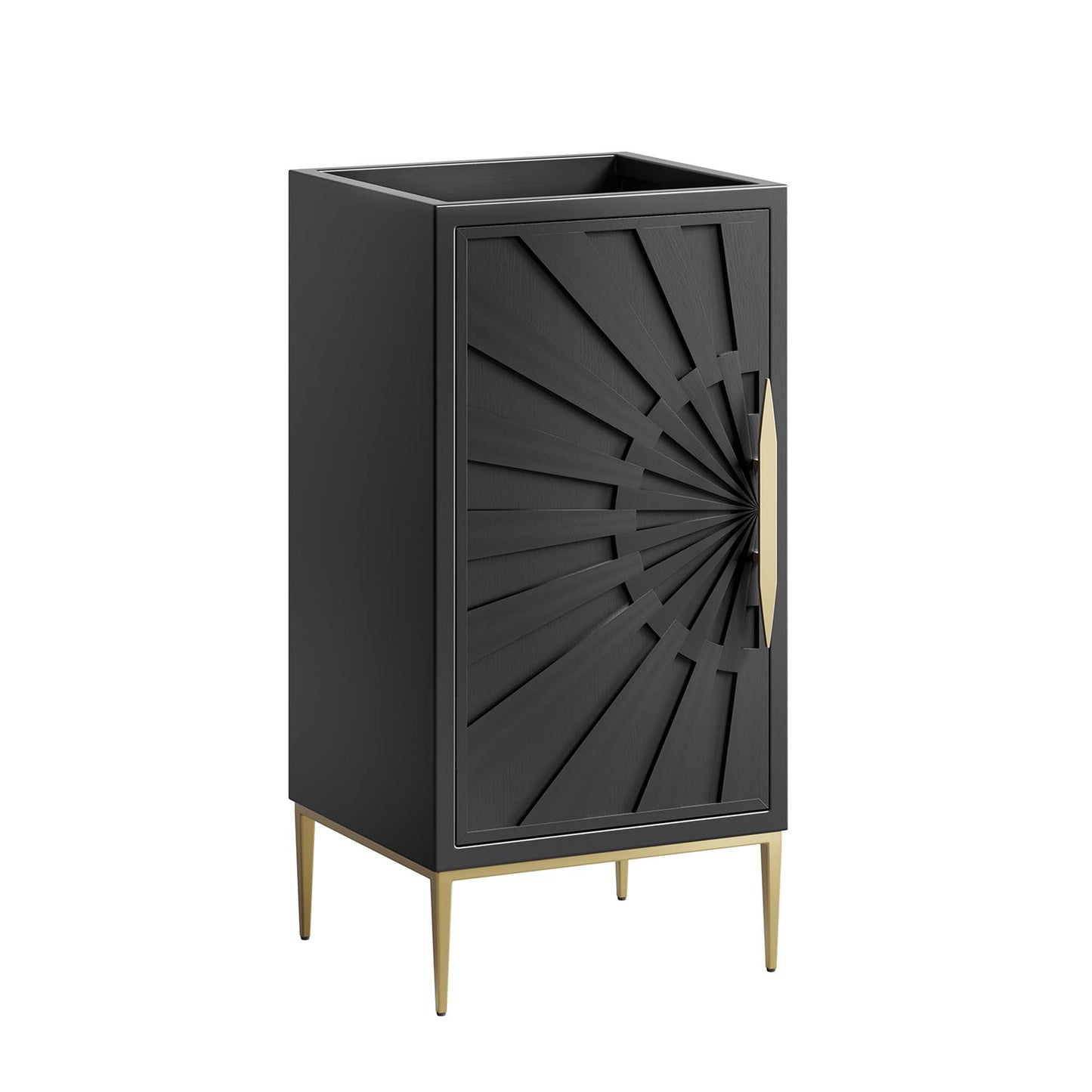 Modway - Awaken 18" Bathroom Vanity Cabinet by Modway  Bathroom Vanities Black - EEI-6159-BLK