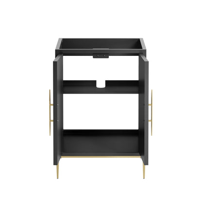 Modway - Awaken 24" Bathroom Vanity Cabinet by Modway  Bathroom Vanities Black - EEI-6160-BLK
