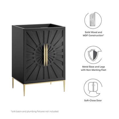 Modway - Awaken 24" Bathroom Vanity Cabinet by Modway  Bathroom Vanities Black - EEI-6160-BLK