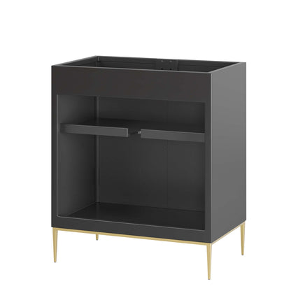 Modway - Awaken 30" Bathroom Vanity Cabinet by Modway  Bathroom Vanities Black - EEI-6161-BLK