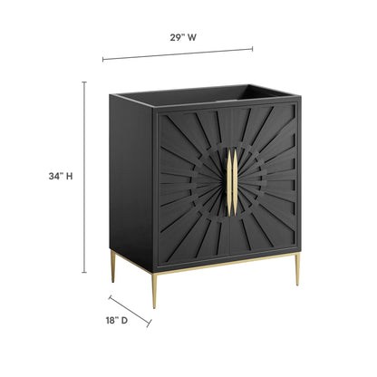 Modway - Awaken 30" Bathroom Vanity Cabinet by Modway  Bathroom Vanities Black - EEI-6161-BLK