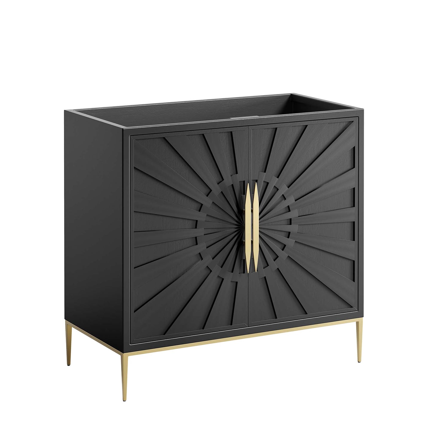 Modway - Awaken 36" Bathroom Vanity Cabinet by Modway  Bathroom Vanities Black - EEI-6162-BLK