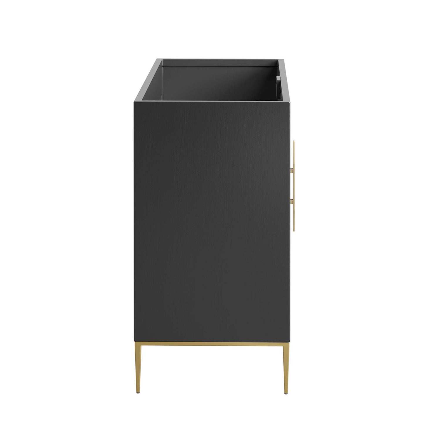 Modway - Awaken 48" Double or Single Sink Compatible (Not Included) Bathroom Vanity Cabinet by Modway  Bathroom Vanities Black - EEI-6163-BLK