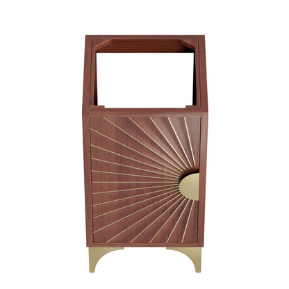 Modway - Daylight 18" Bathroom Vanity Cabinet by Modway  Bathroom Vanities Brown - EEI-6164-WAL