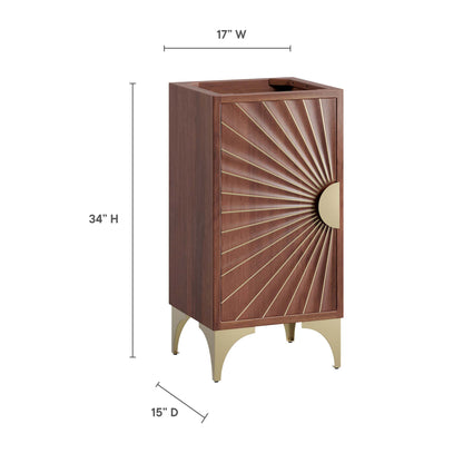 Modway - Daylight 18" Bathroom Vanity Cabinet by Modway  Bathroom Vanities Brown - EEI-6164-WAL
