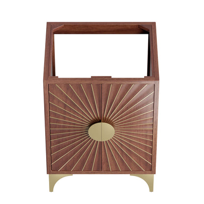 Modway - Daylight 24" Bathroom Vanity Cabinet by Modway  Bathroom Vanities Brown - EEI-6165-WAL