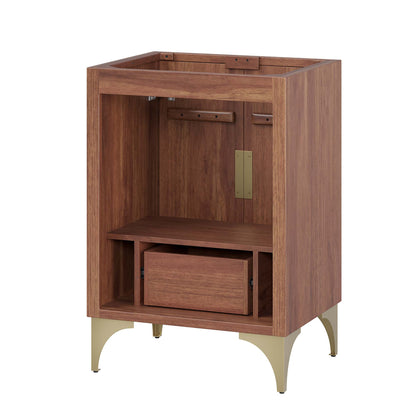 Modway - Daylight 24" Bathroom Vanity Cabinet by Modway  Bathroom Vanities Brown - EEI-6165-WAL