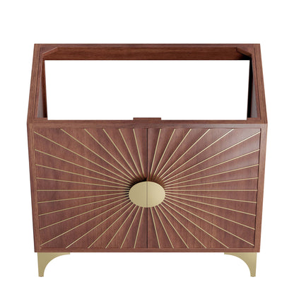 Modway - Daylight 36" Bathroom Vanity Cabinet by Modway  Bathroom Vanities Brown - EEI-6167-WAL