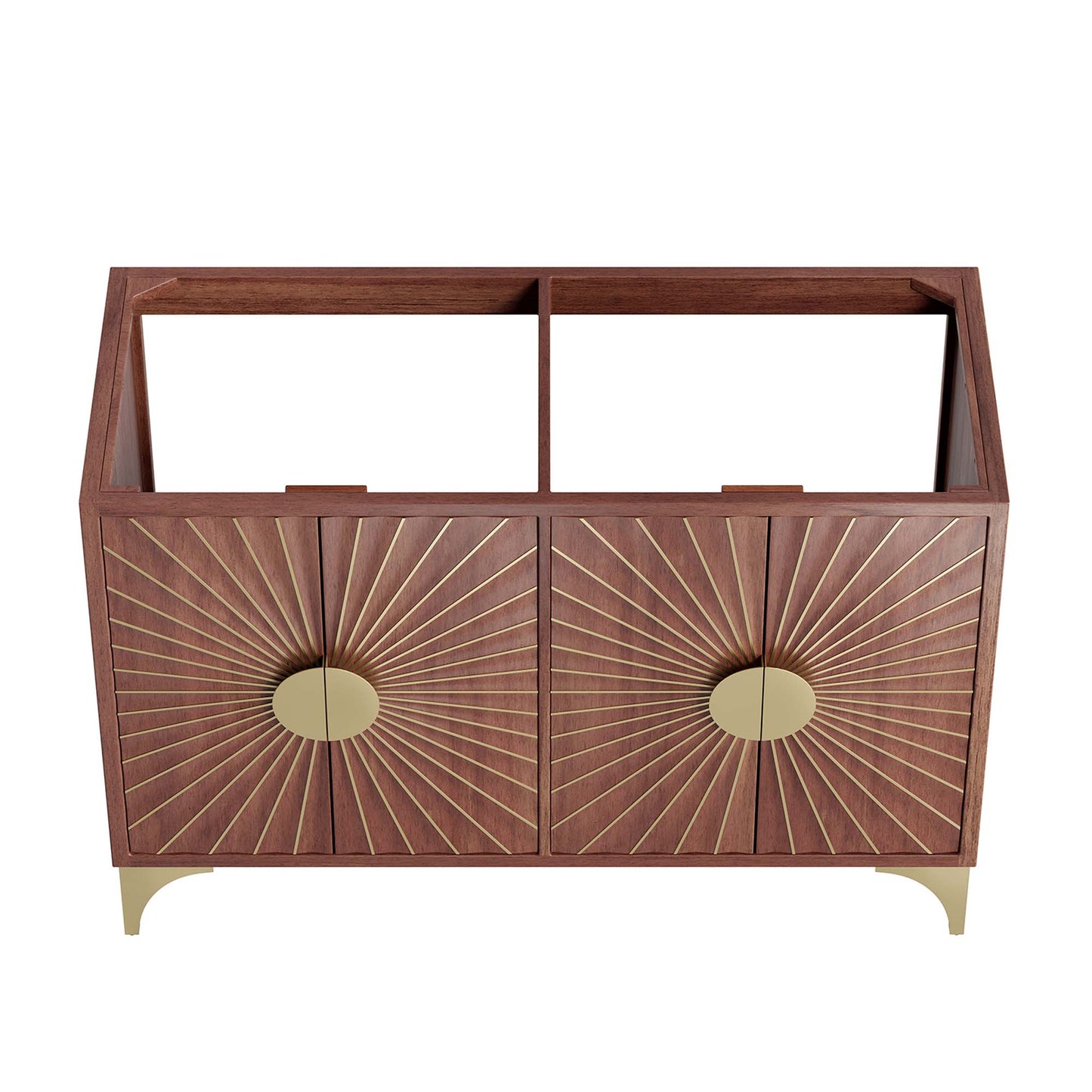 Modway - Daylight 48" Double Sink Compatible (Not Included) Bathroom Vanity Cabinet by Modway  Bathroom Vanities Brown - EEI-6169-WAL