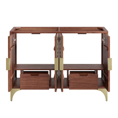 Modway - Daylight 48" Double Sink Compatible (Not Included) Bathroom Vanity Cabinet by Modway  Bathroom Vanities Brown - EEI-6169-WAL