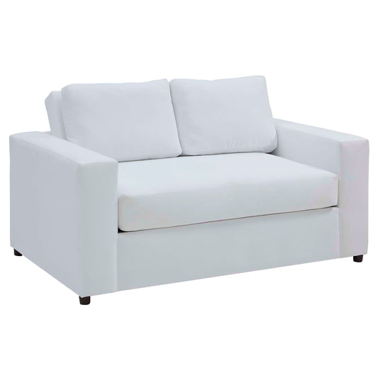 Modway Outlet Avendale Velvet Loveseat by Modway  Living Room Furniture Dove White - EEI-6189-DWH