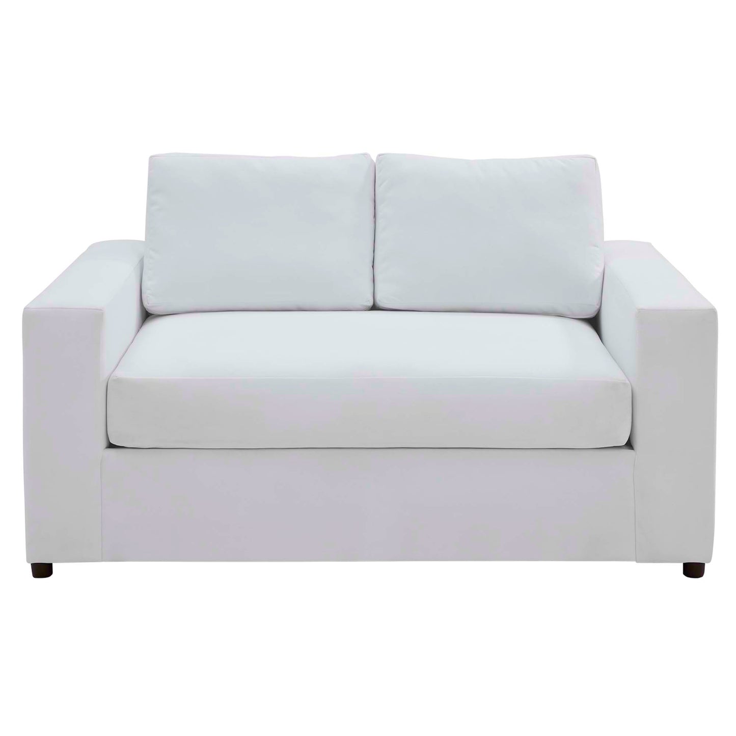 Modway Outlet Avendale Velvet Loveseat by Modway  Living Room Furniture Dove White - EEI-6189-DWH