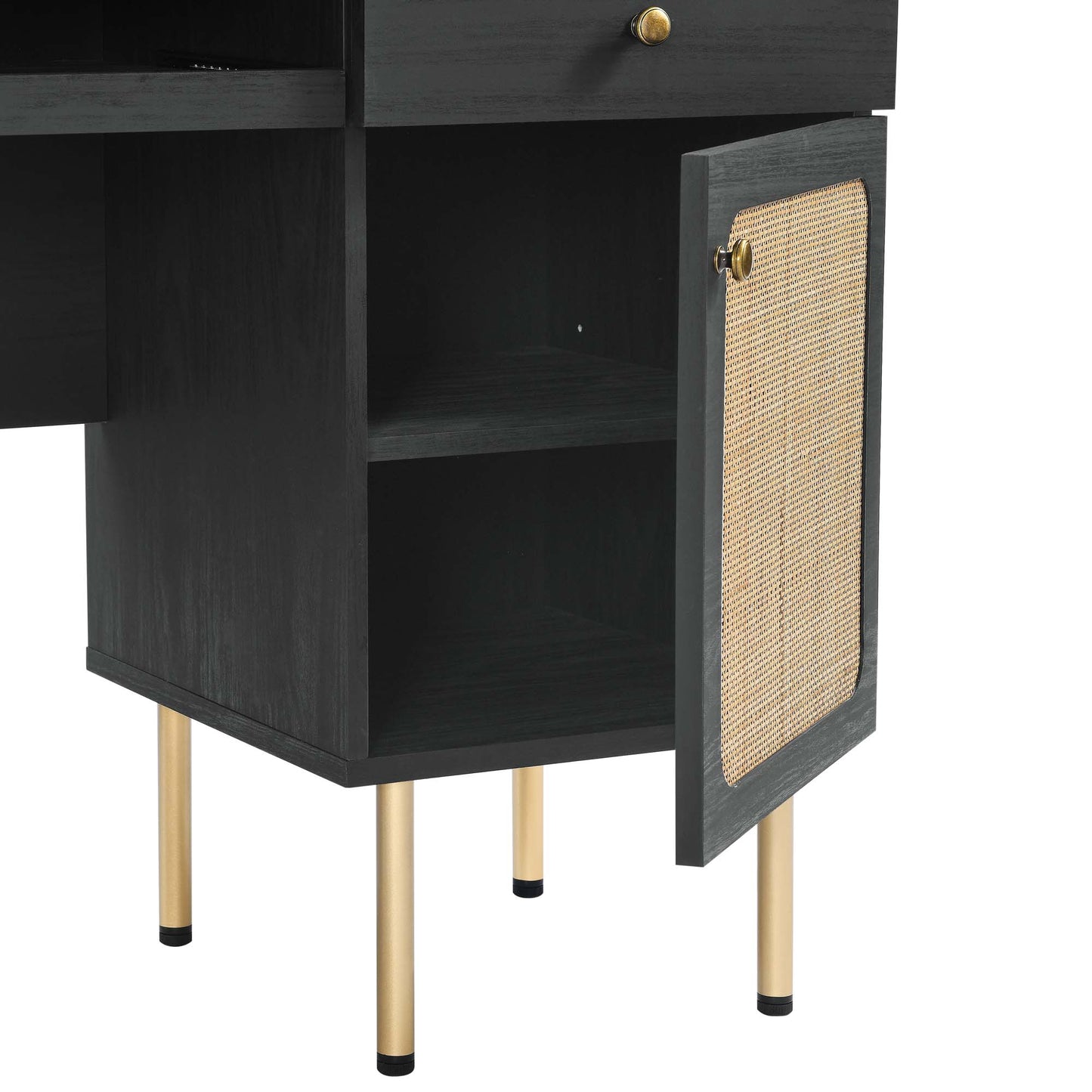 Modway - Chaucer Office Desk by Modway  Office Furniture Computer Desks Black - EEI-6199-BLK