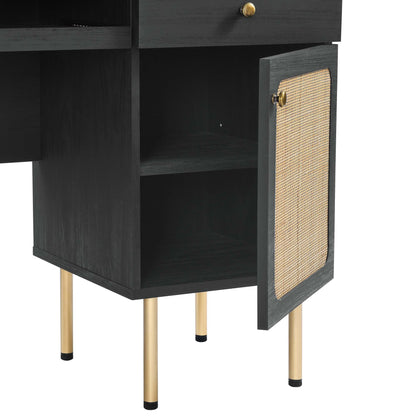Modway - Chaucer Office Desk by Modway  Office Furniture Computer Desks Black - EEI-6199-BLK