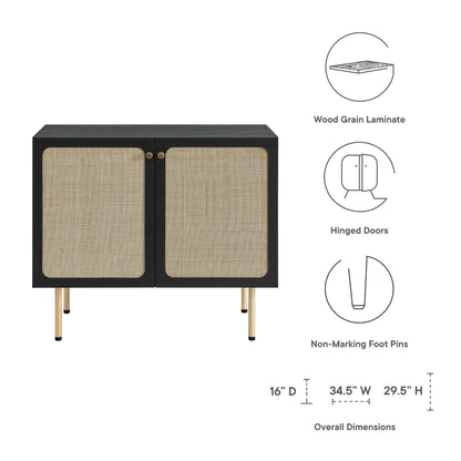 Modway Outlet Chaucer Accent Cabinet by Modway  Living Room Furniture Black - EEI-6200-BLK