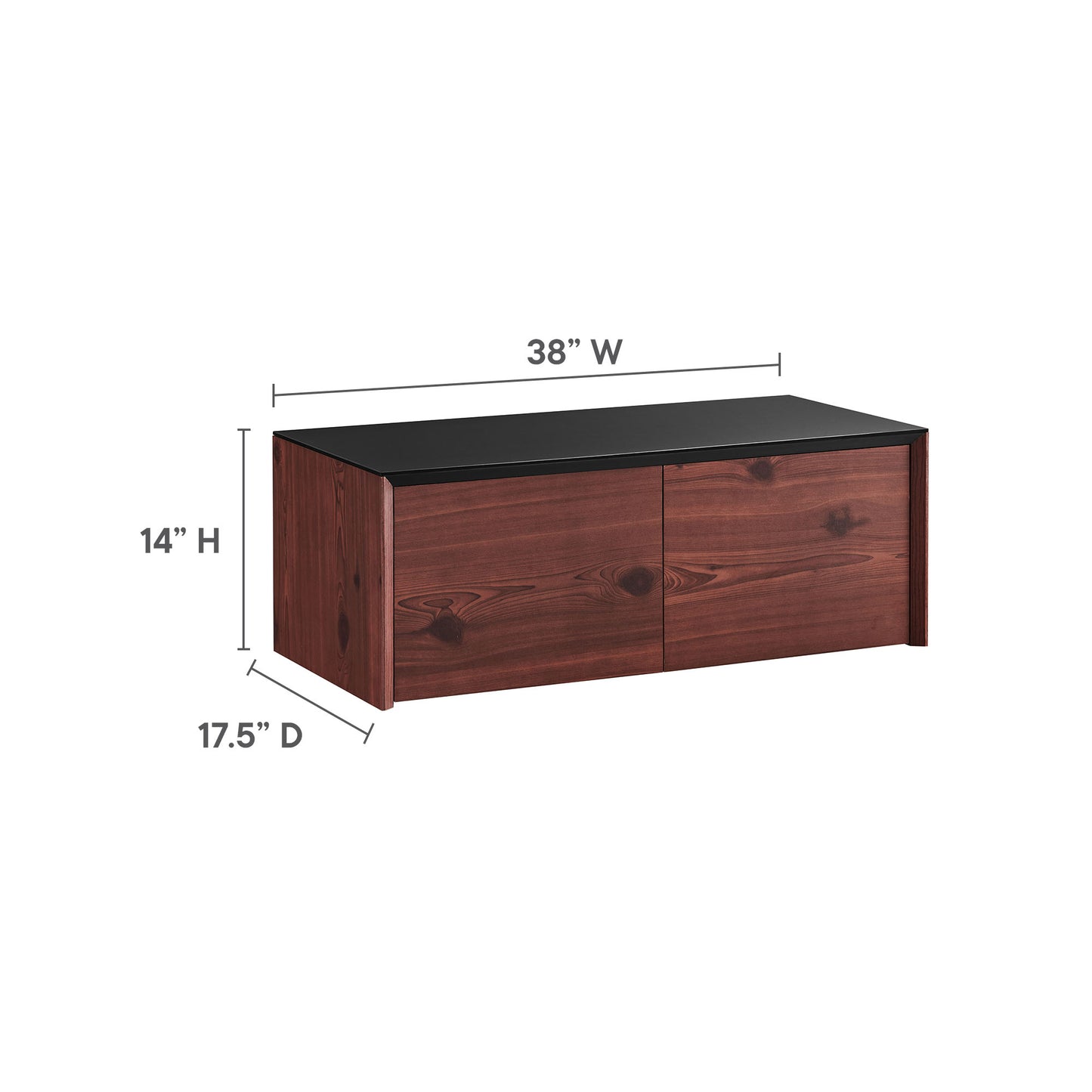 Modway Outlet Kinetic Wall-Mount Office Storage Cabinet by Modway  Office Furniture Furniture Black Cherry - EEI-6205-BLK-CHE