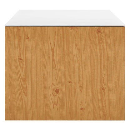 Modway Outlet Kinetic Wall-Mount Office Storage Cabinet by Modway  Office Furniture Furniture White Natural - EEI-6205-WHI-NAT