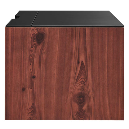 Modway Outlet Kinetic 38" Wall-Mount Office Desk by Modway  Office Furniture Furniture Black Cherry - EEI-6206-BLK-CHE