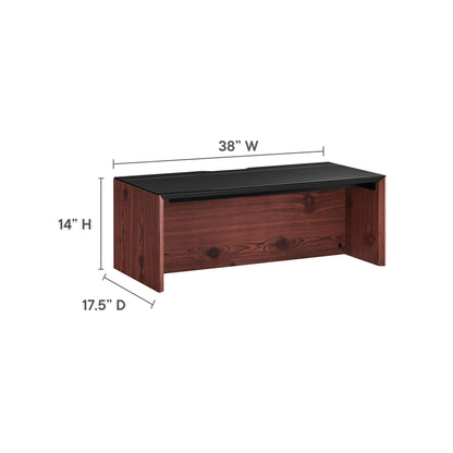 Modway Outlet Kinetic 38" Wall-Mount Office Desk by Modway  Office Furniture Furniture Black Cherry - EEI-6206-BLK-CHE