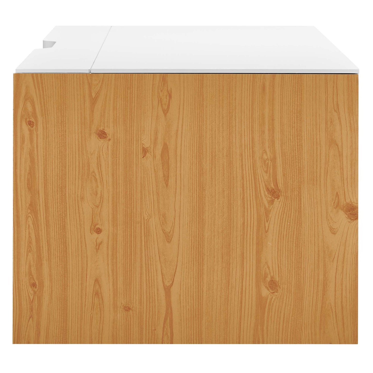 Modway Outlet Kinetic 38" Wall-Mount Office Desk by Modway  Office Furniture Furniture White Natural - EEI-6206-WHI-NAT