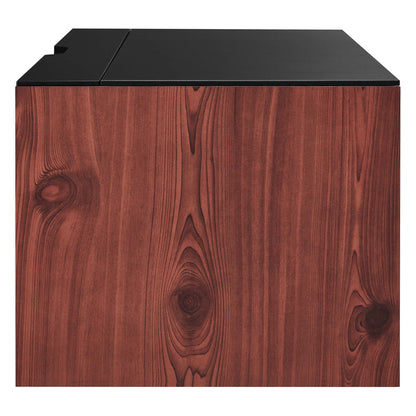 Modway Outlet Kinetic 49" Wall-Mount Office Desk by Modway  Office Furniture Furniture Black Cherry - EEI-6207-BLK-CHE