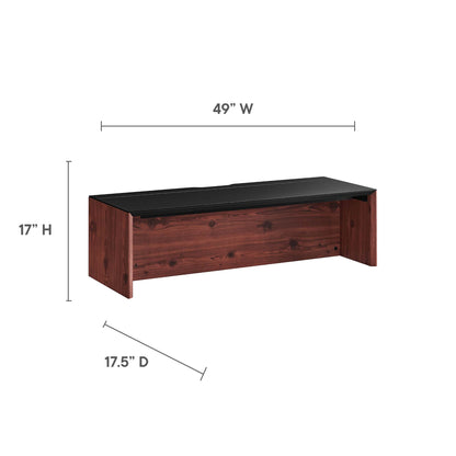 Modway Outlet Kinetic 49" Wall-Mount Office Desk by Modway  Office Furniture Furniture Black Cherry - EEI-6207-BLK-CHE