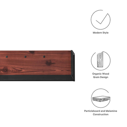 Modway Outlet Kinetic Wall-Mount Shelf by Modway  Office Furniture Furniture Black Cherry - EEI-6208-BLK-CHE