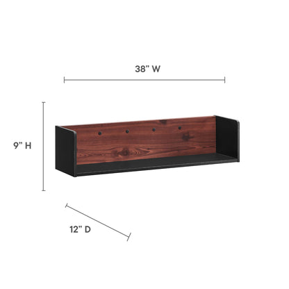Modway Outlet Kinetic Wall-Mount Shelf by Modway  Office Furniture Furniture Black Cherry - EEI-6208-BLK-CHE