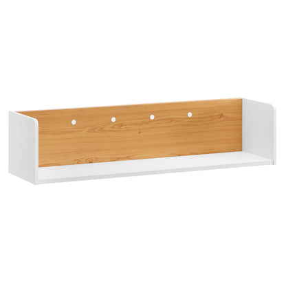 Modway Outlet Kinetic Wall-Mount Shelf by Modway  Office Furniture Furniture White Natural - EEI-6208-WHI-NAT