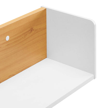 Modway Outlet Kinetic Wall-Mount Shelf by Modway  Office Furniture Furniture White Natural - EEI-6208-WHI-NAT