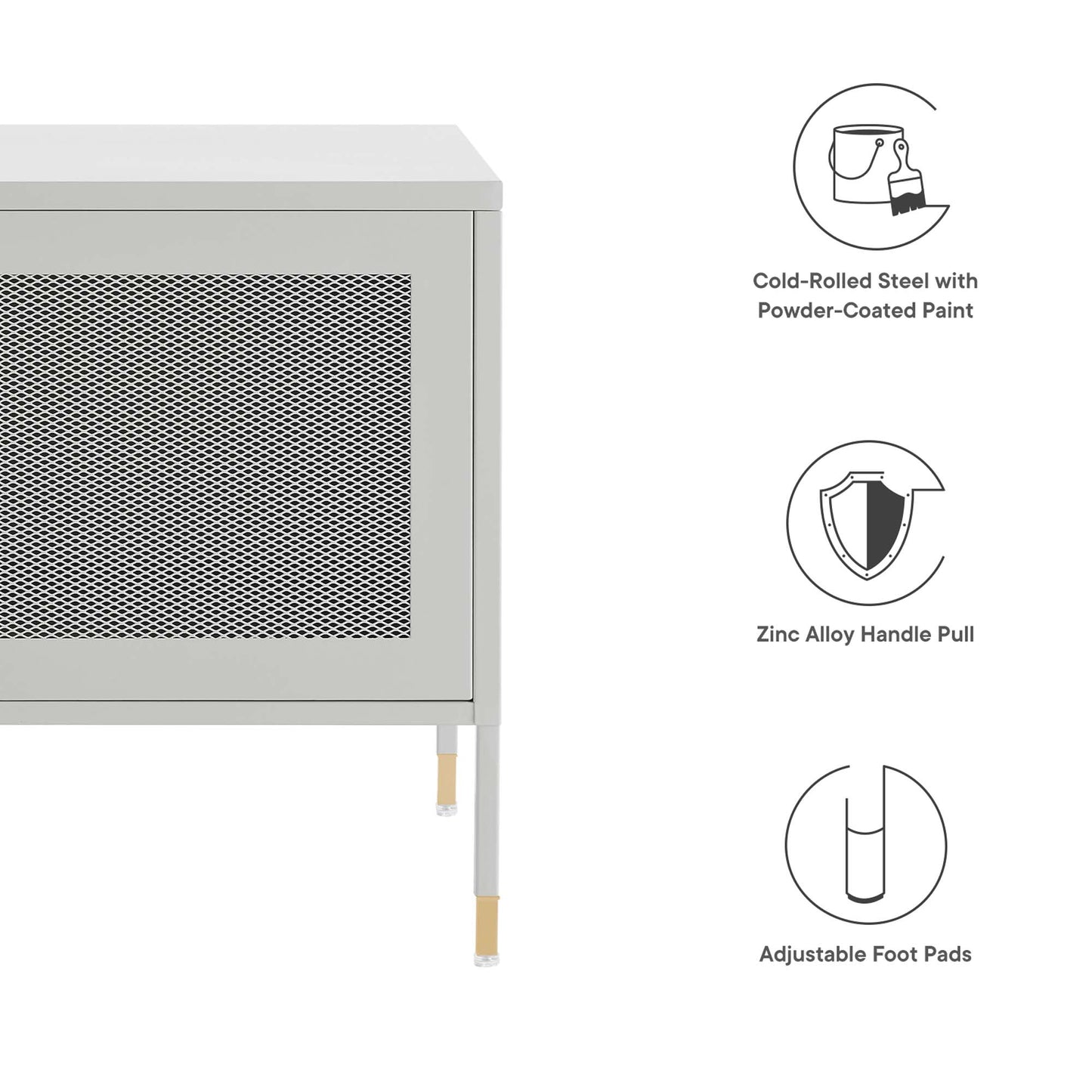 Modway Outlet Covelo Nightstand by Modway  Bedroom Furniture Light Gray - EEI-6211-LGR