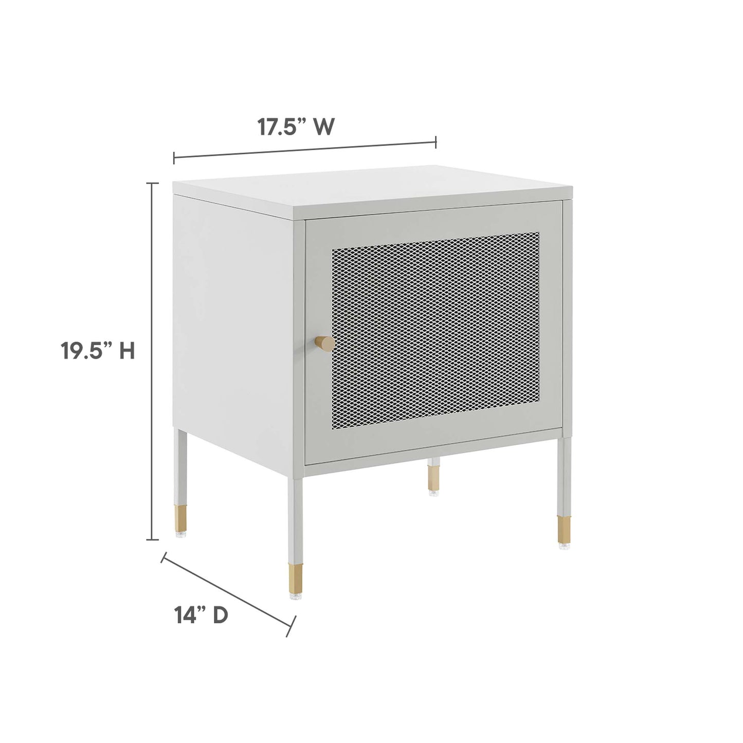 Modway Outlet Covelo Nightstand by Modway  Bedroom Furniture Light Gray - EEI-6211-LGR