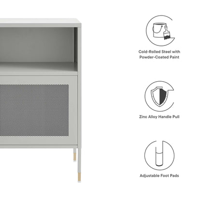 Modway Outlet Covelo Side Table by Modway  Living Room Furniture Light Gray - EEI-6212-LGR