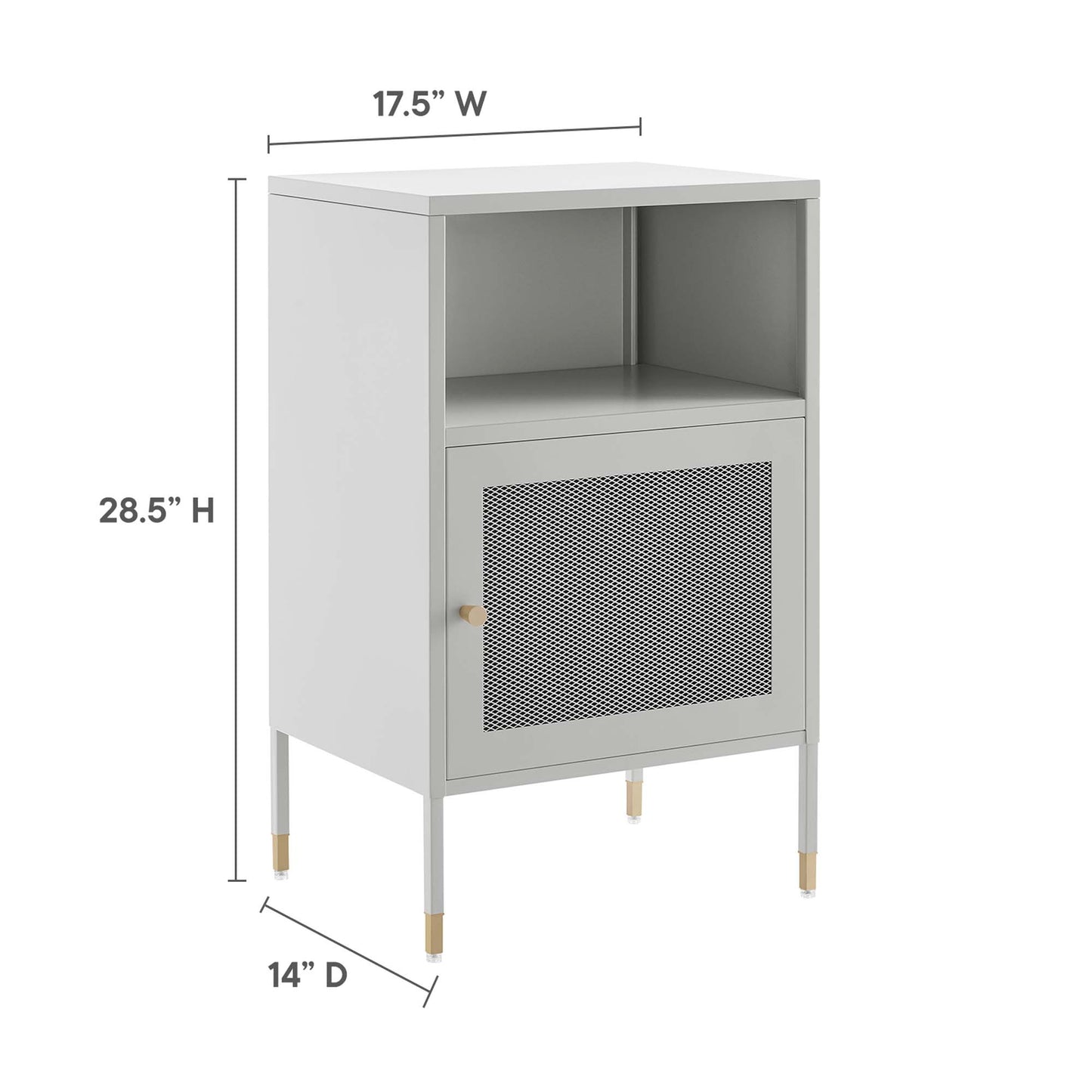 Modway Outlet Covelo Side Table by Modway  Living Room Furniture Light Gray - EEI-6212-LGR