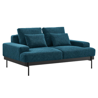 Modway Outlet Proximity Upholstered Fabric Loveseat by Modway  Living Room Furniture Azure - EEI-6215-AZU