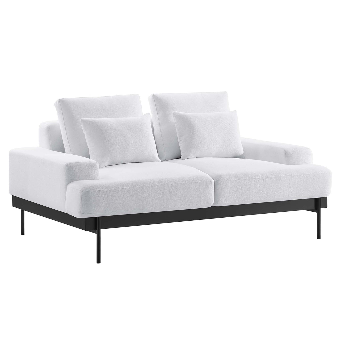 Modway Outlet Proximity Upholstered Fabric Loveseat by Modway  Living Room Furniture White - EEI-6215-WHI
