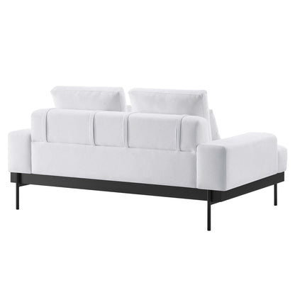 Modway Outlet Proximity Upholstered Fabric Loveseat by Modway  Living Room Furniture White - EEI-6215-WHI