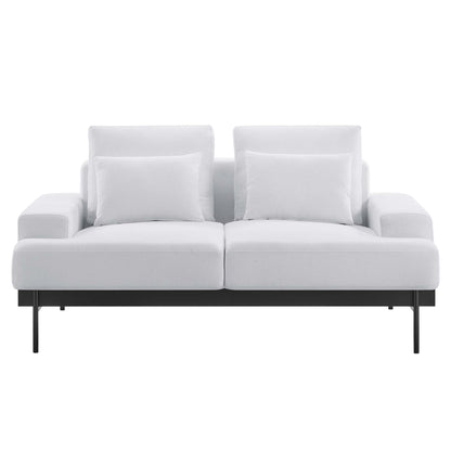 Modway Outlet Proximity Upholstered Fabric Loveseat by Modway  Living Room Furniture White - EEI-6215-WHI