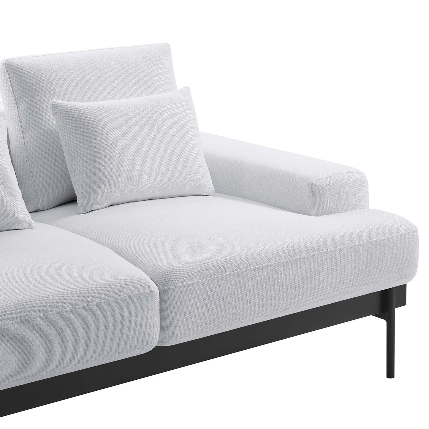 Modway Outlet Proximity Upholstered Fabric Loveseat by Modway  Living Room Furniture White - EEI-6215-WHI