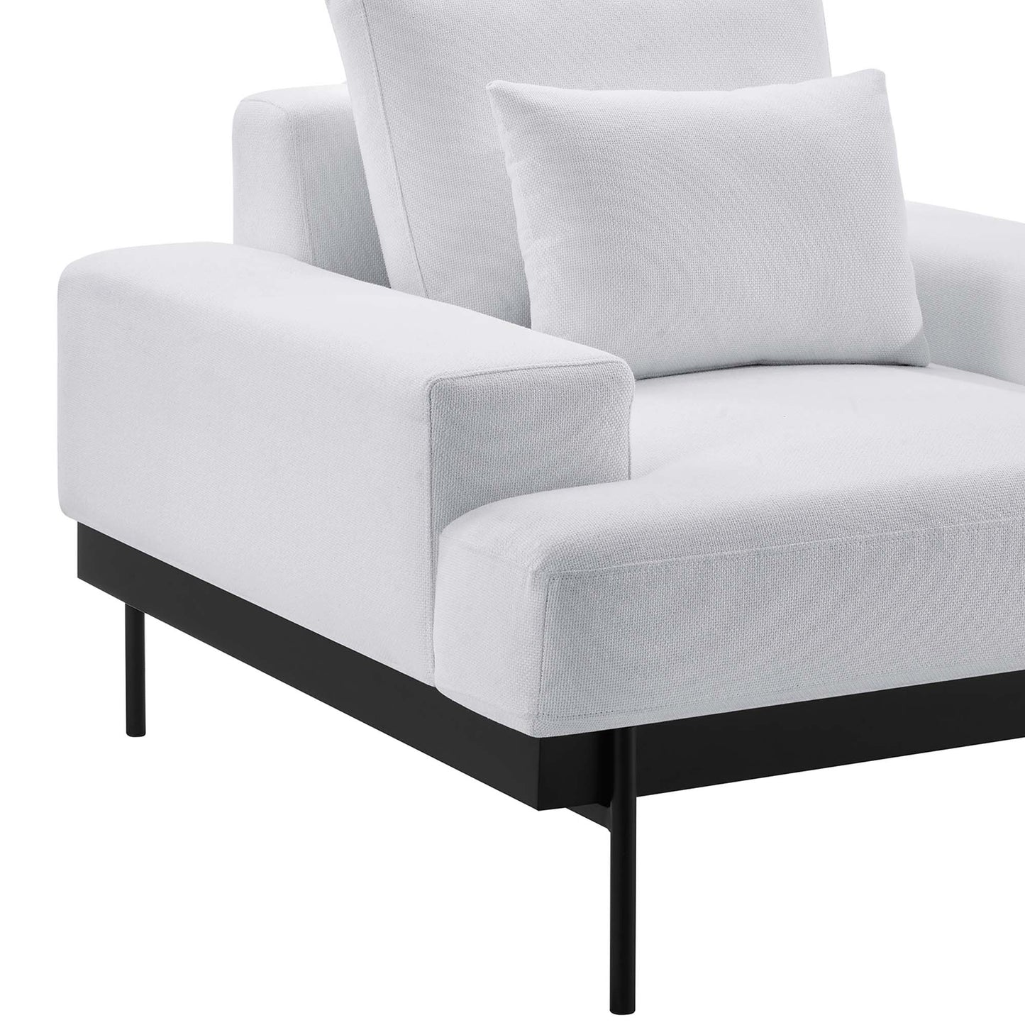 Modway Outlet Proximity Upholstered Fabric Armchair by Modway  Living Room Furniture White - EEI-6216-WHI
