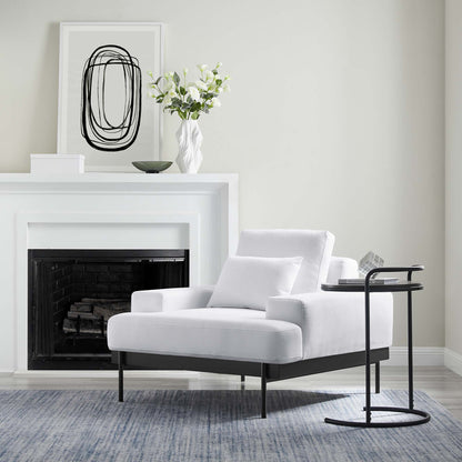 Modway Outlet Proximity Upholstered Fabric Armchair by Modway  Living Room Furniture White - EEI-6216-WHI
