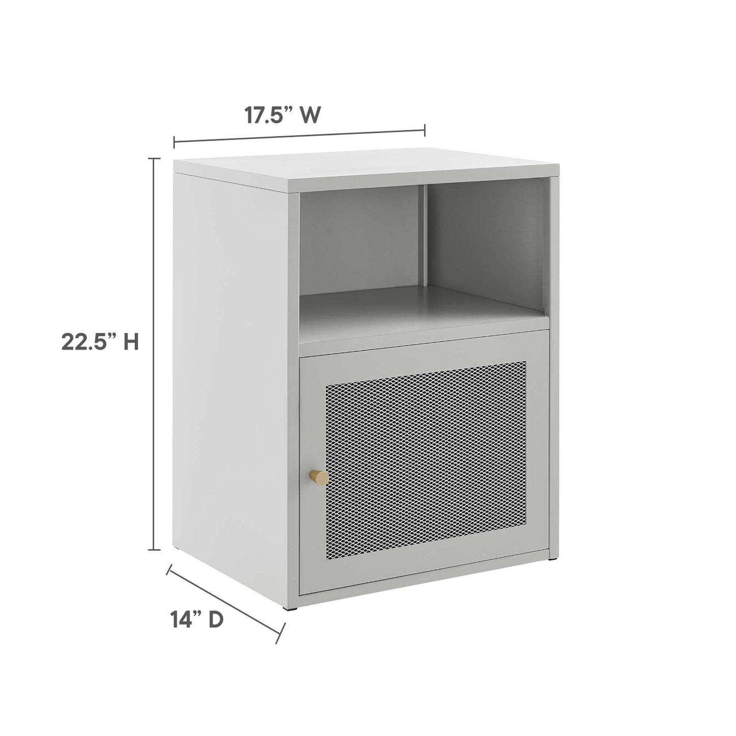 Modway Outlet Covelo Wall Mount Nightstand by Modway  Bedroom Furniture Light Gray - EEI-6217-LGR