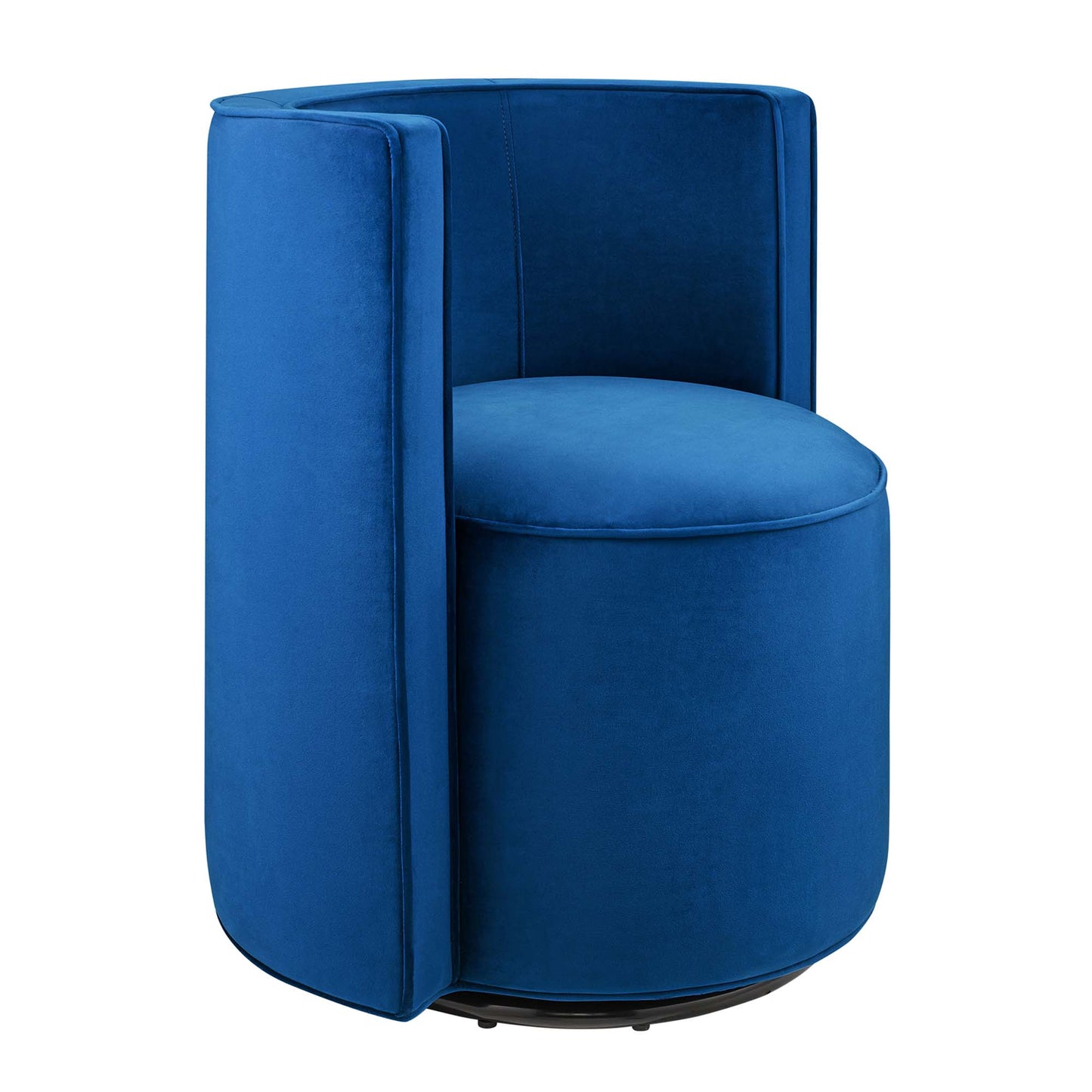 Modway - Della Performance Velvet Fabric Swivel Chair by Modway  Living Room Sofas and Armchairs Blue - EEI-6222-NAV