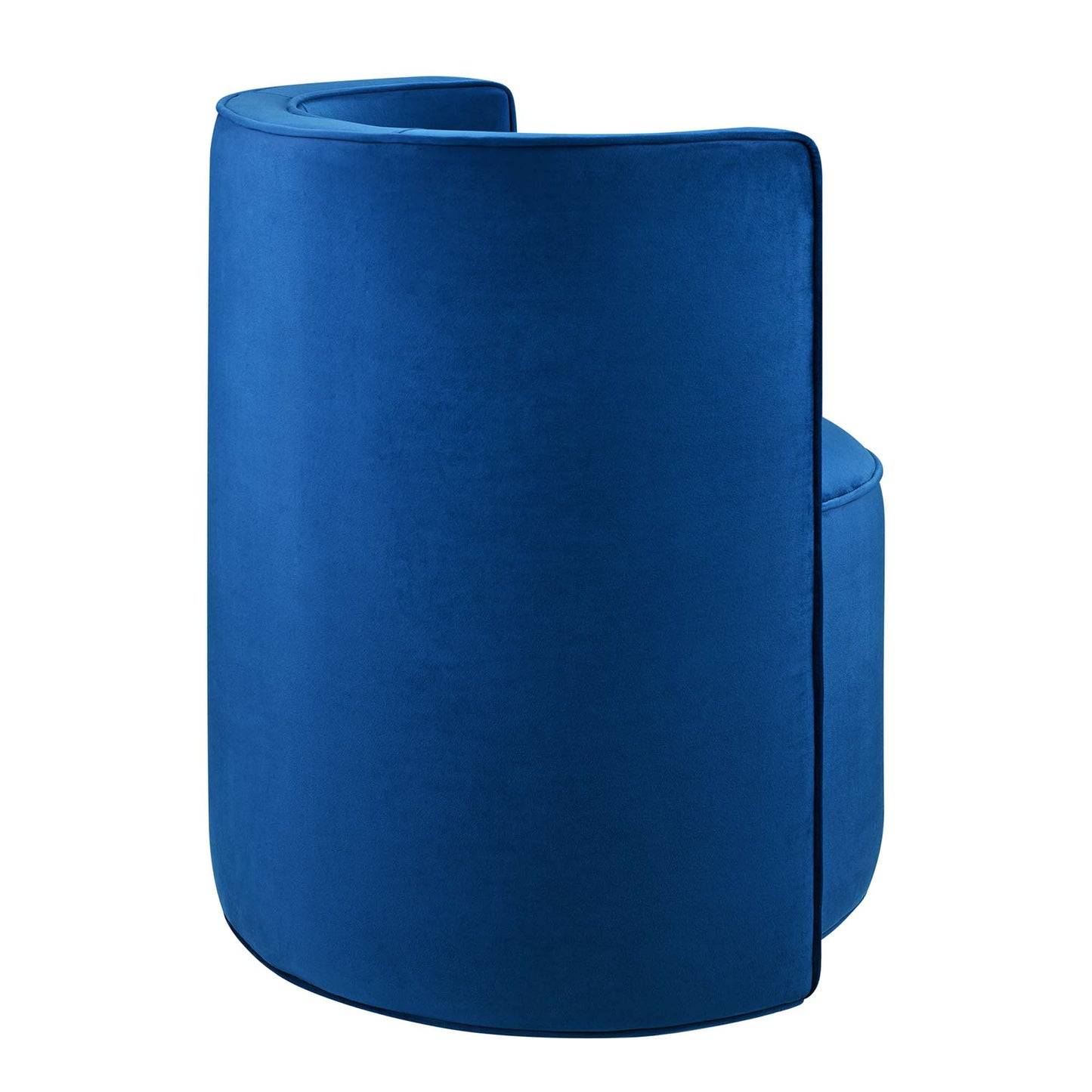 Modway - Della Performance Velvet Fabric Swivel Chair by Modway  Living Room Sofas and Armchairs Blue - EEI-6222-NAV