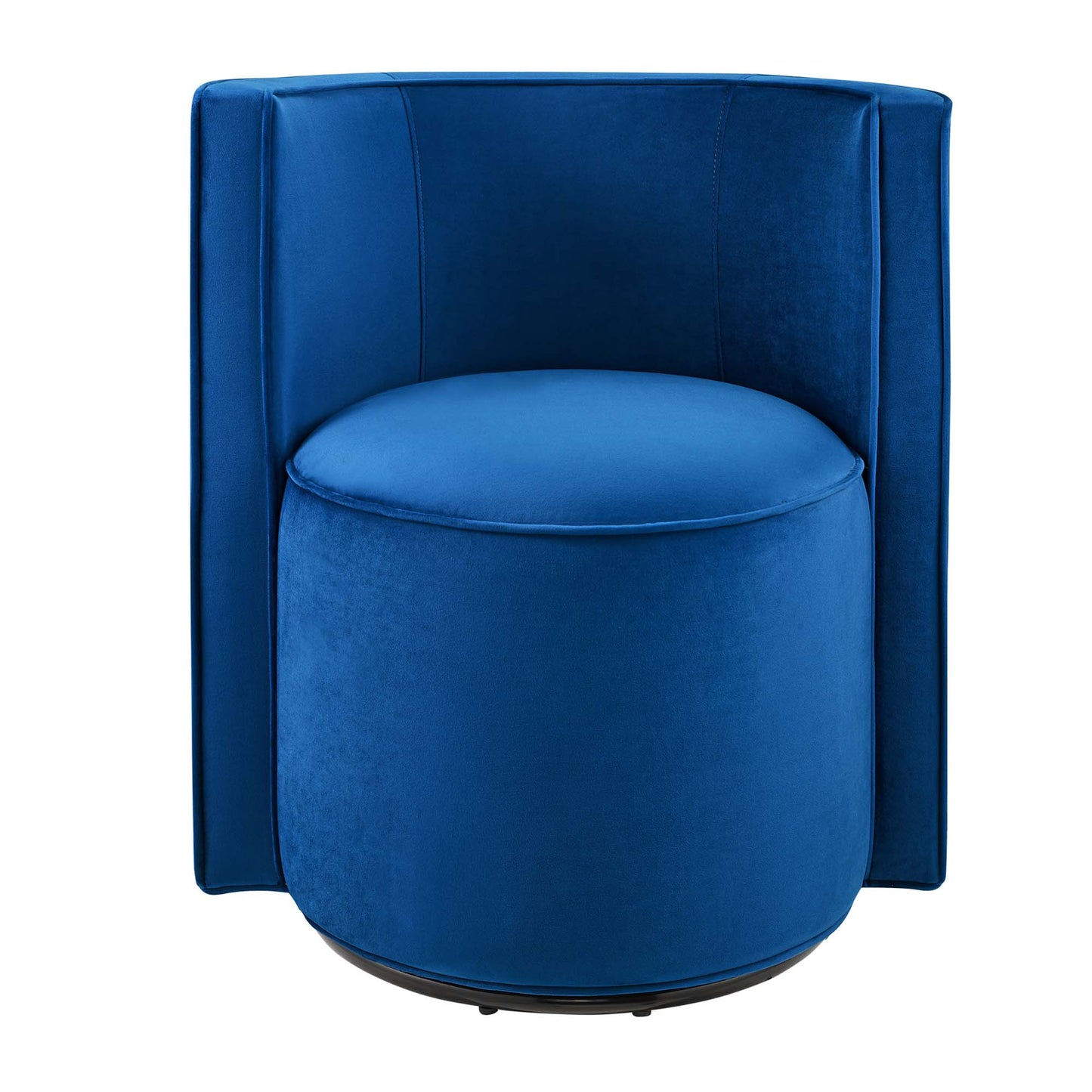 Modway - Della Performance Velvet Fabric Swivel Chair by Modway  Living Room Sofas and Armchairs Blue - EEI-6222-NAV