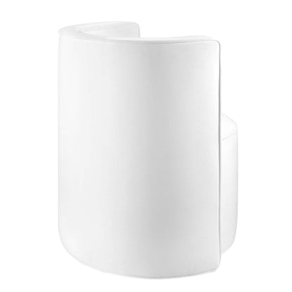 Modway - Della Performance Velvet Fabric Swivel Chair by Modway  Living Room Sofas and Armchairs White - EEI-6222-WHI