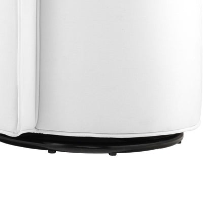 Modway - Della Performance Velvet Fabric Swivel Chair by Modway  Living Room Sofas and Armchairs White - EEI-6222-WHI