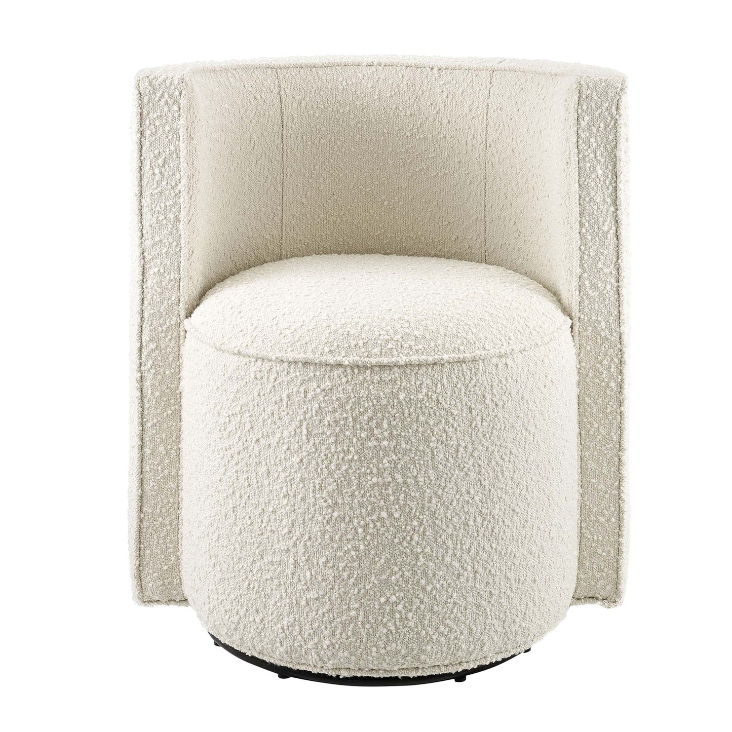 Modway - Della Boucle Fabric Swivel Chair by Modway  Living Room Sofas and Armchairs White - EEI-6223-IVO