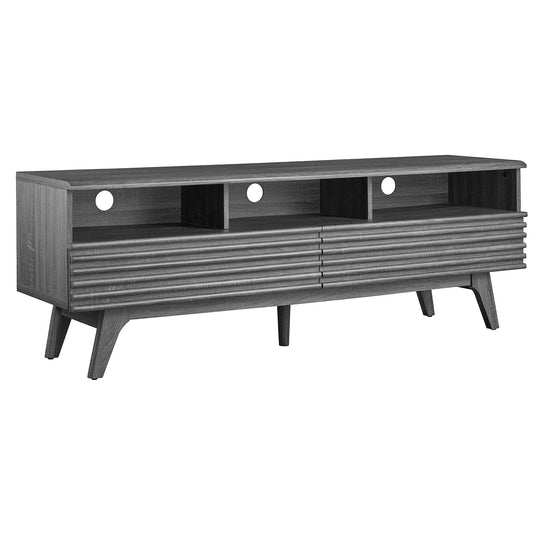 Modway Outlet Render 60" TV Stand by Modway  Living Room Furniture Charcoal - EEI-6228-CHA