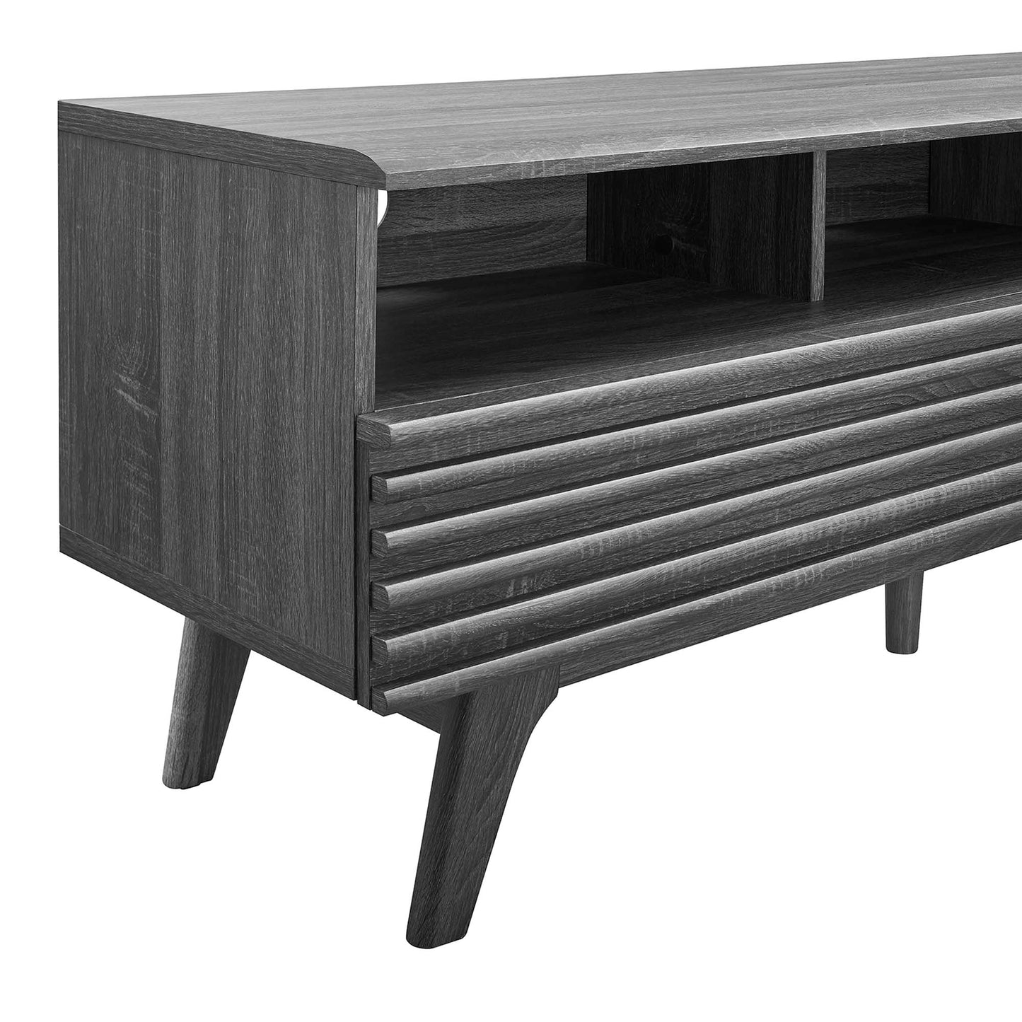 Modway Outlet Render 60" TV Stand by Modway  Living Room Furniture Charcoal - EEI-6228-CHA